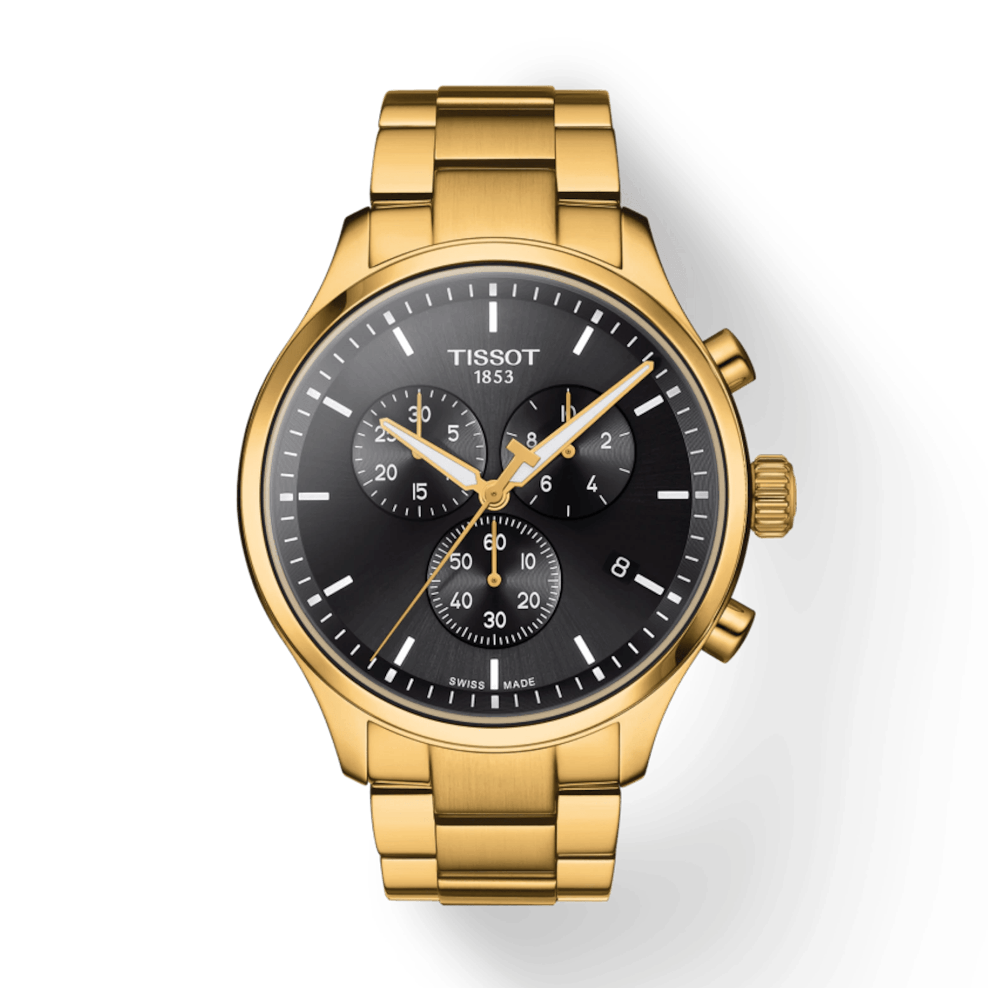 Tissot T-Sport Men's 45mm Gold PVD Quartz Chronograph Watch T116.617.33.051.00