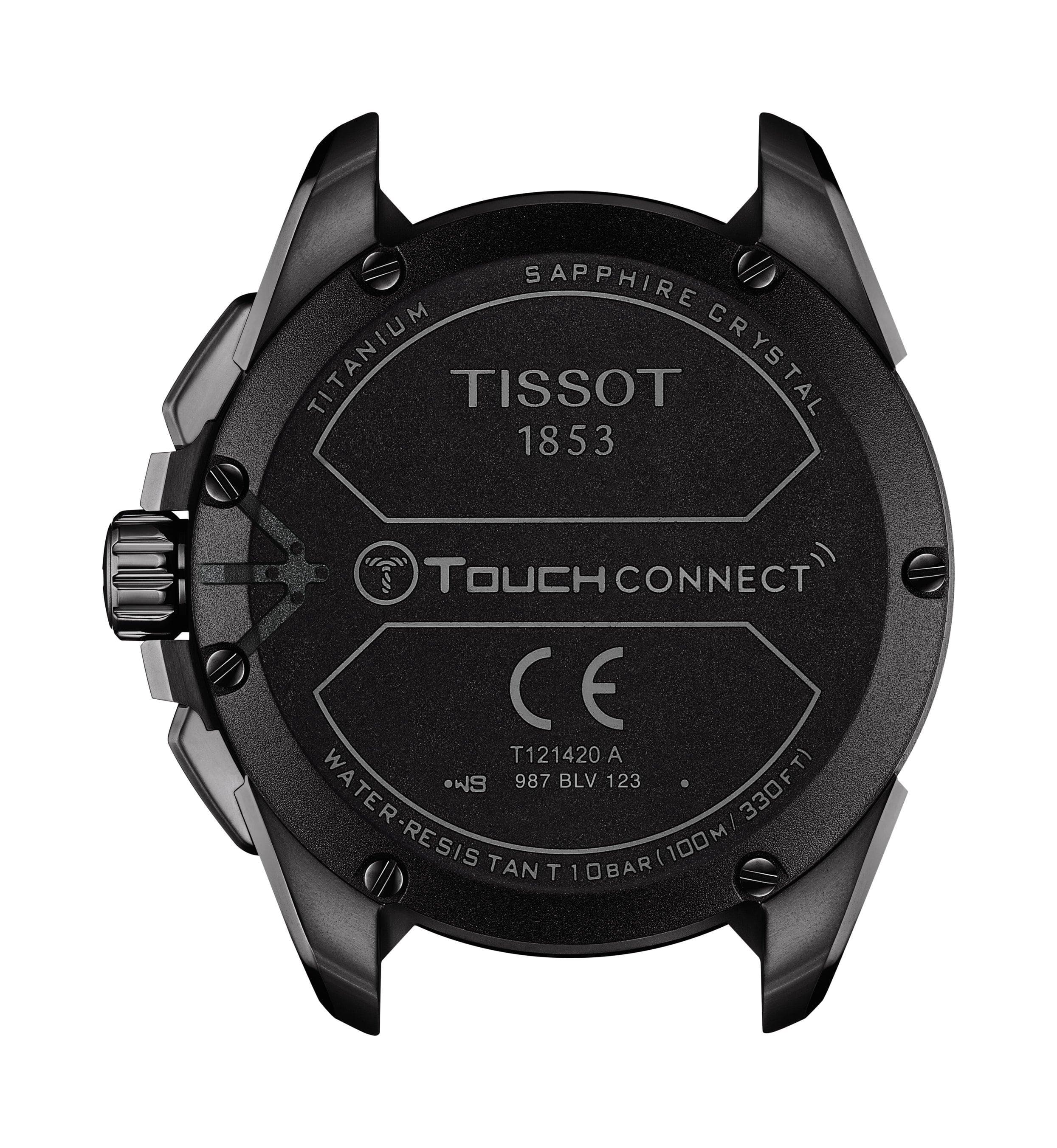 Tissot T-Sport Men's 47.50mm Black Titanium Solar Watch T121.420.47.051.04