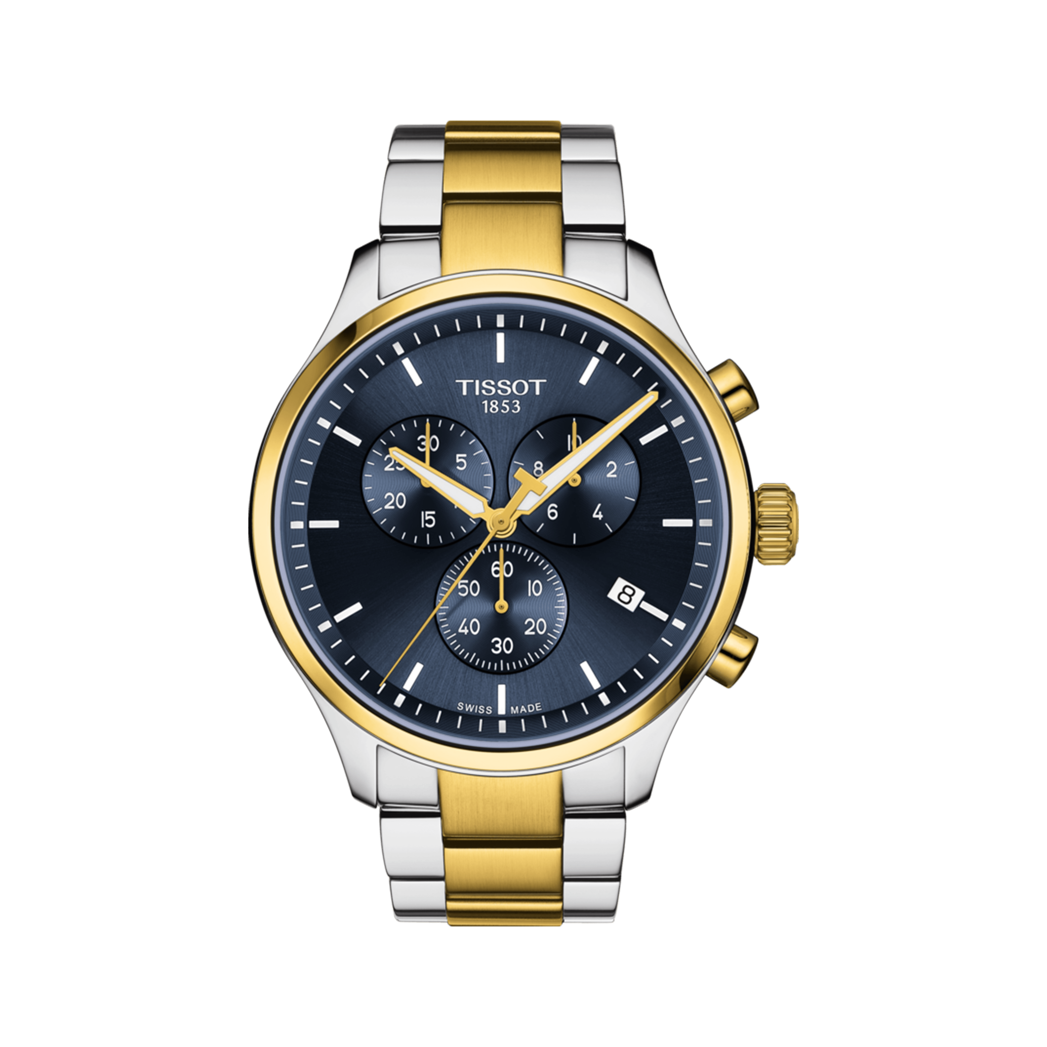 Tissot T-Sport XL Men's 45mm Stainless Steel & Yellow IP Quartz Chronograph Watch T116.617.22.041.00 - Wallace Bishop