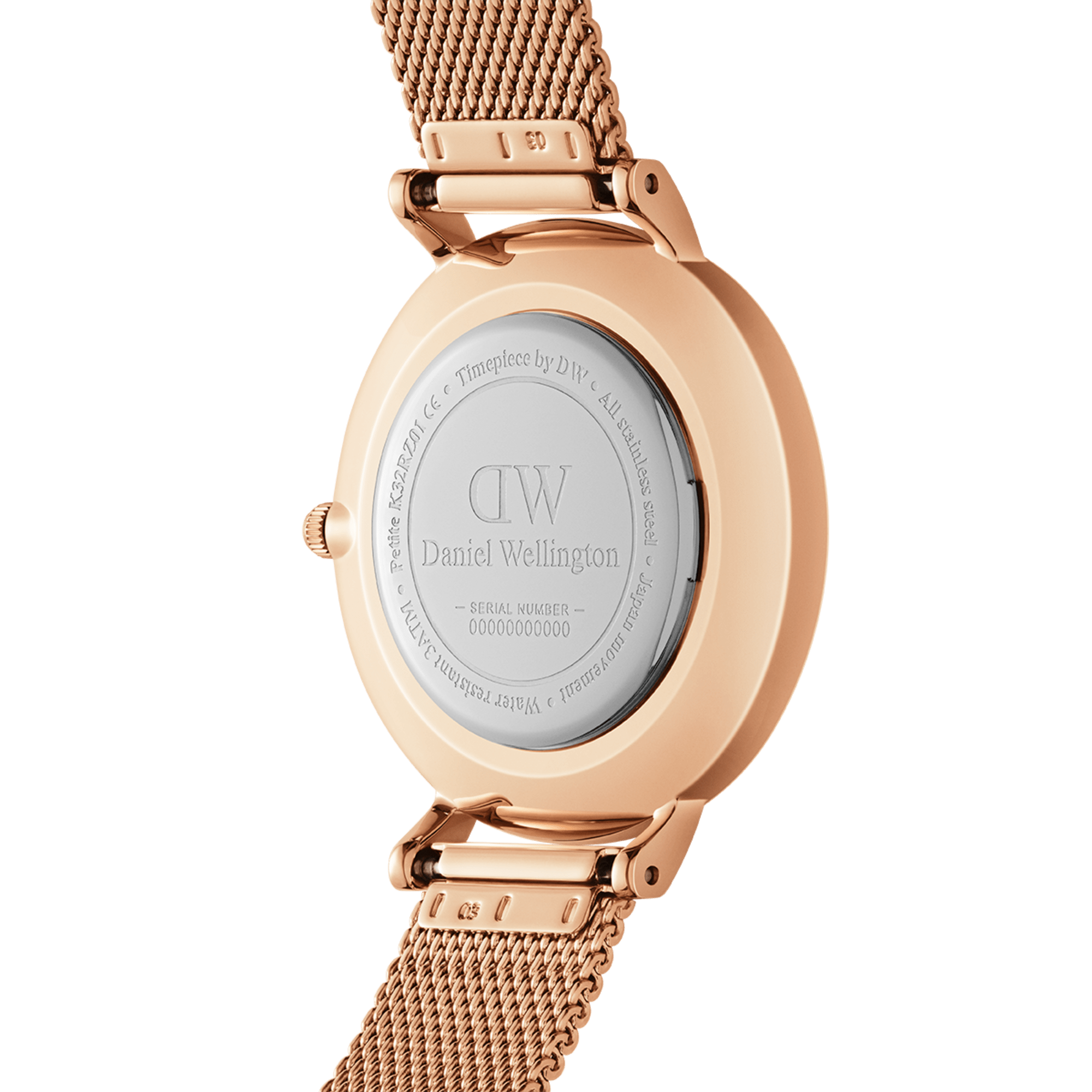 Daniel Wellington Petite 28 Bezel Mesh Pink Mother of Pearl Rose Gold Watch