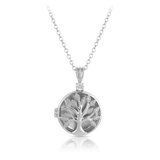 Tree Locket Pendant in Sterling Silver - Wallace Bishop