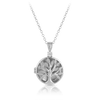 Tree Locket Pendant in Sterling Silver