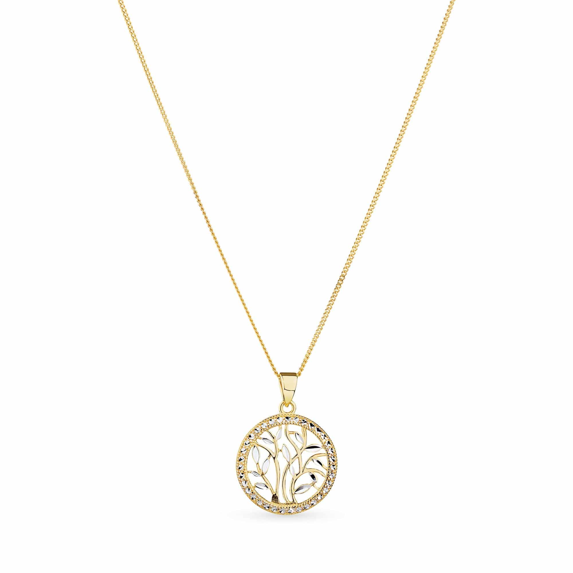 Tree of Life Pendant in 9ct Yellow Gold