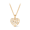 TW 0.0090 Diamond Tree of Life Pendant in 9ct Yellow Gold