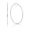 Twist Hoop Earrings in Sterling Silver