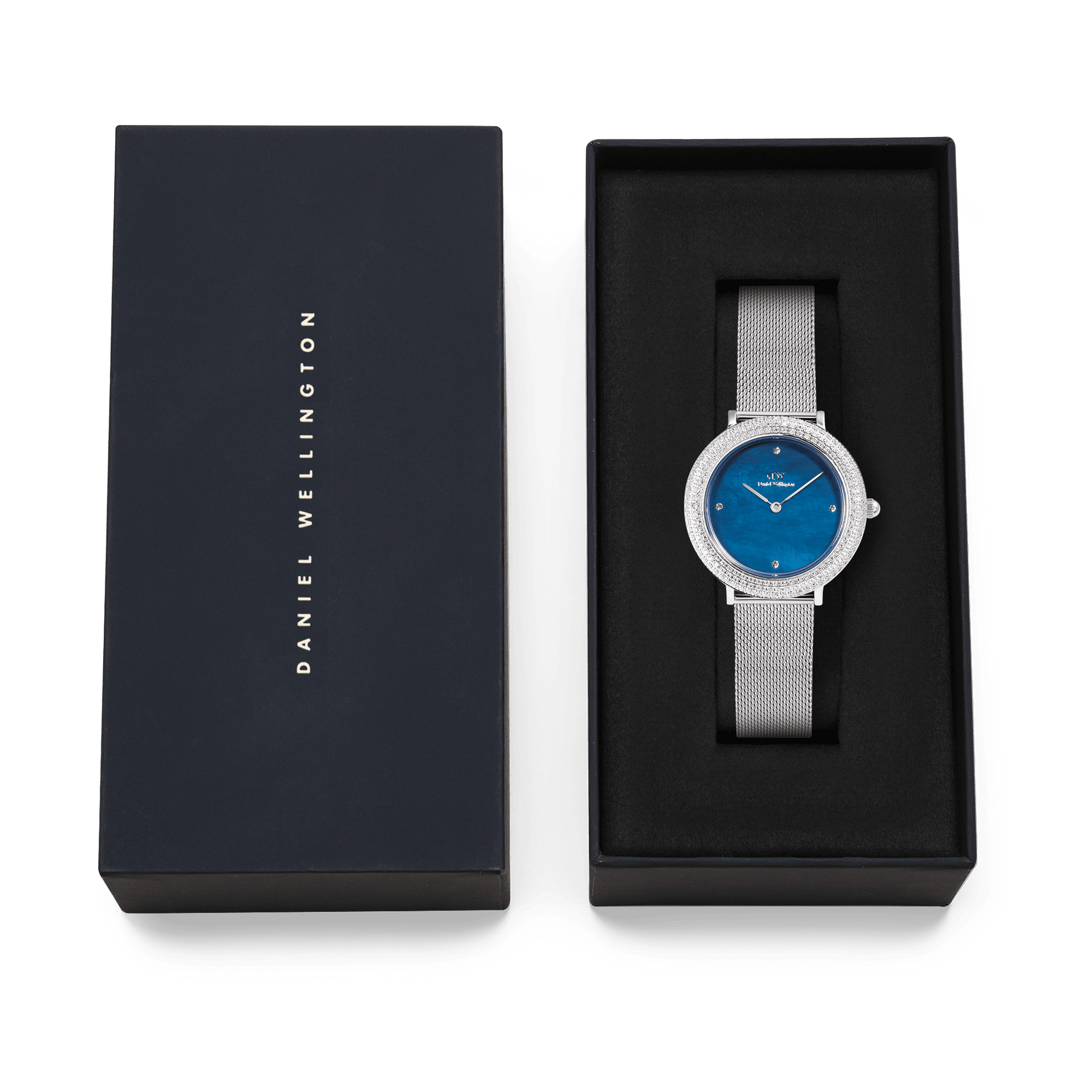 Daniel Wellington Crystalline Bezel Sterling Blue Watch