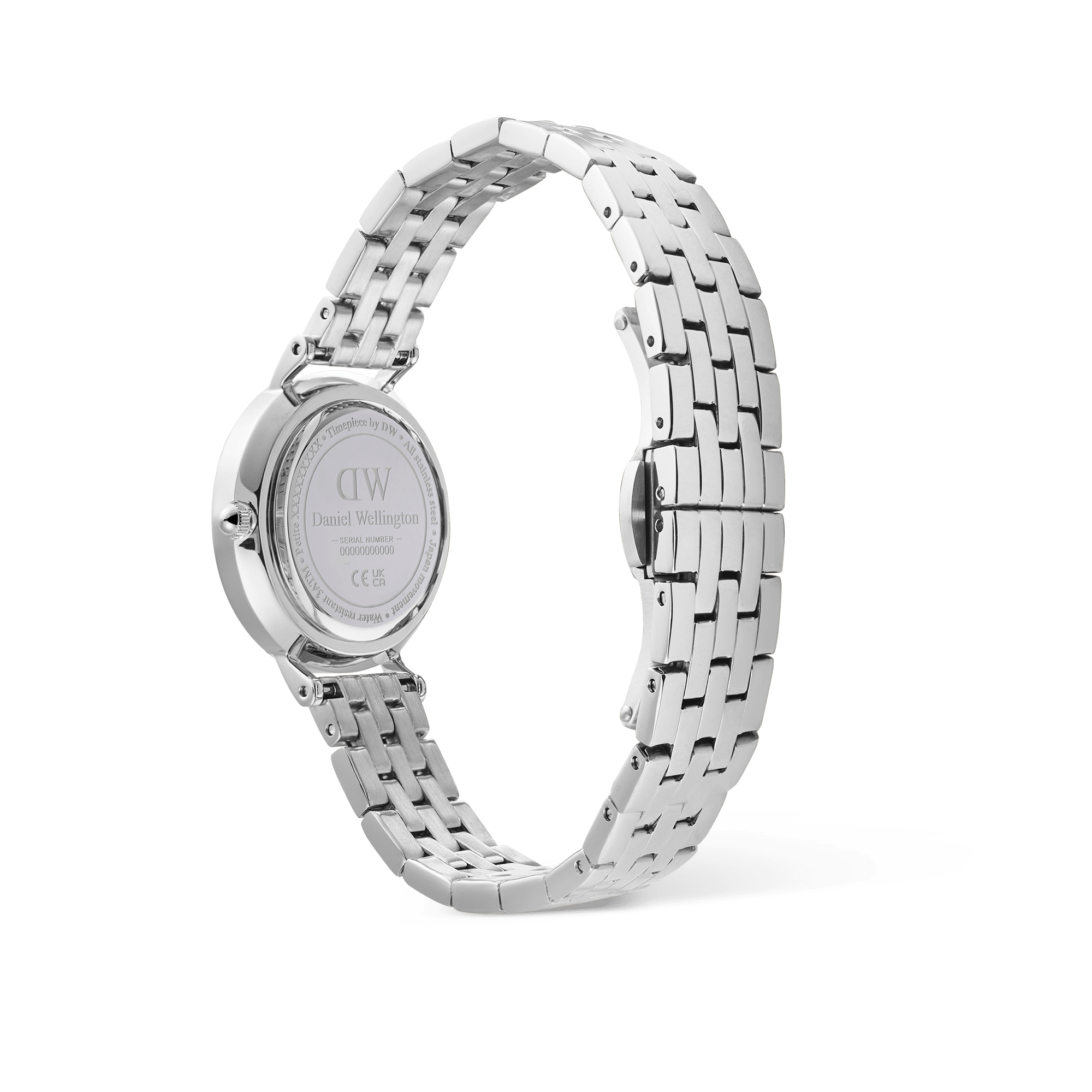 Daniel Wellington Petite Roman Numerals Date 5-linkSilver