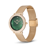 Daniel Wellington Crystalline Bezel Evergold Green Watch