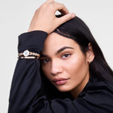 Daniel Wellington Petite Mini Arch 3-link White Rose Gold