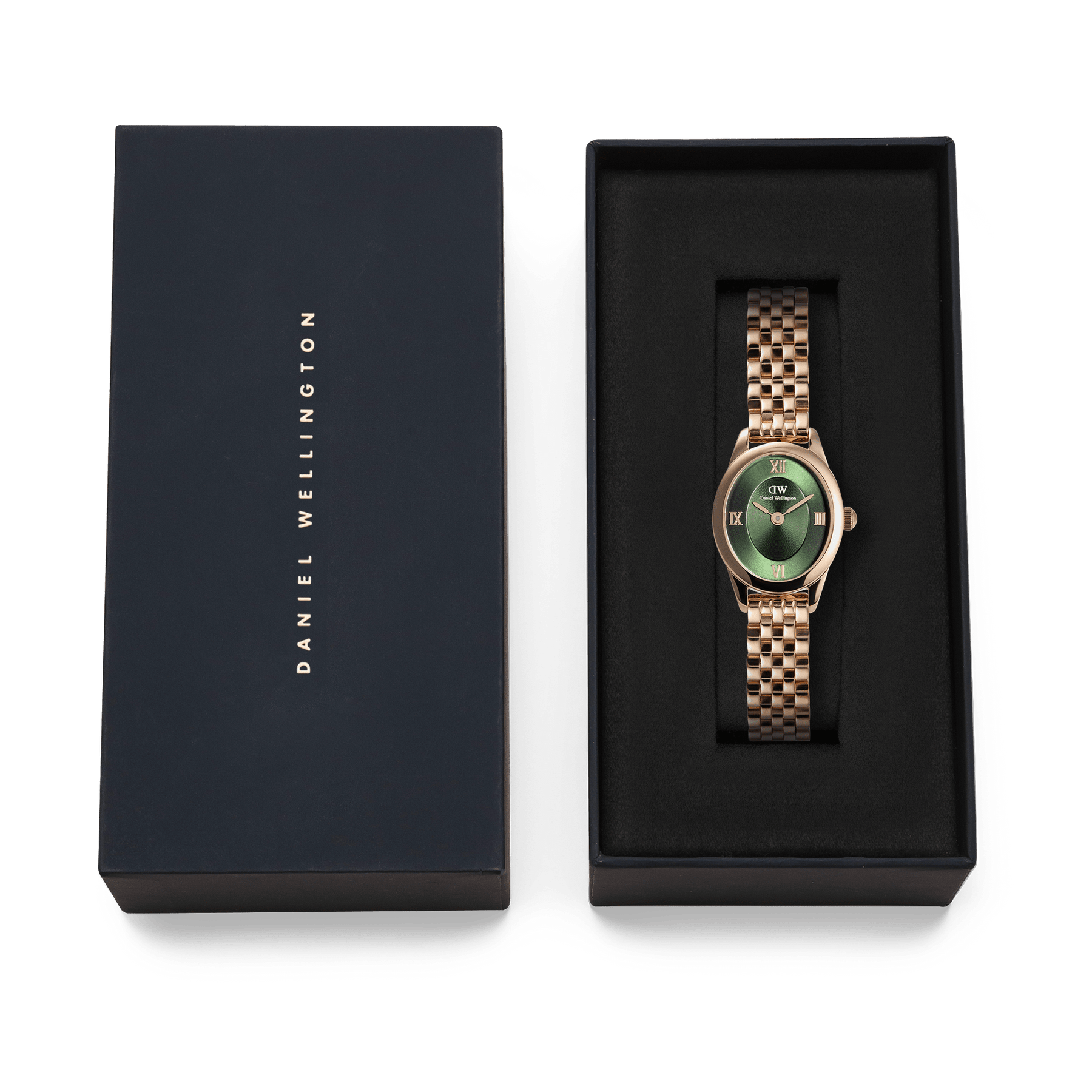 Daniel Wellington Ophelia Mini Emerald Rose Gold Watch