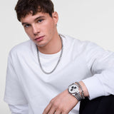 Daniel Wellington Iconic Chronograph Arch 5-Link Off- White Panda Silver