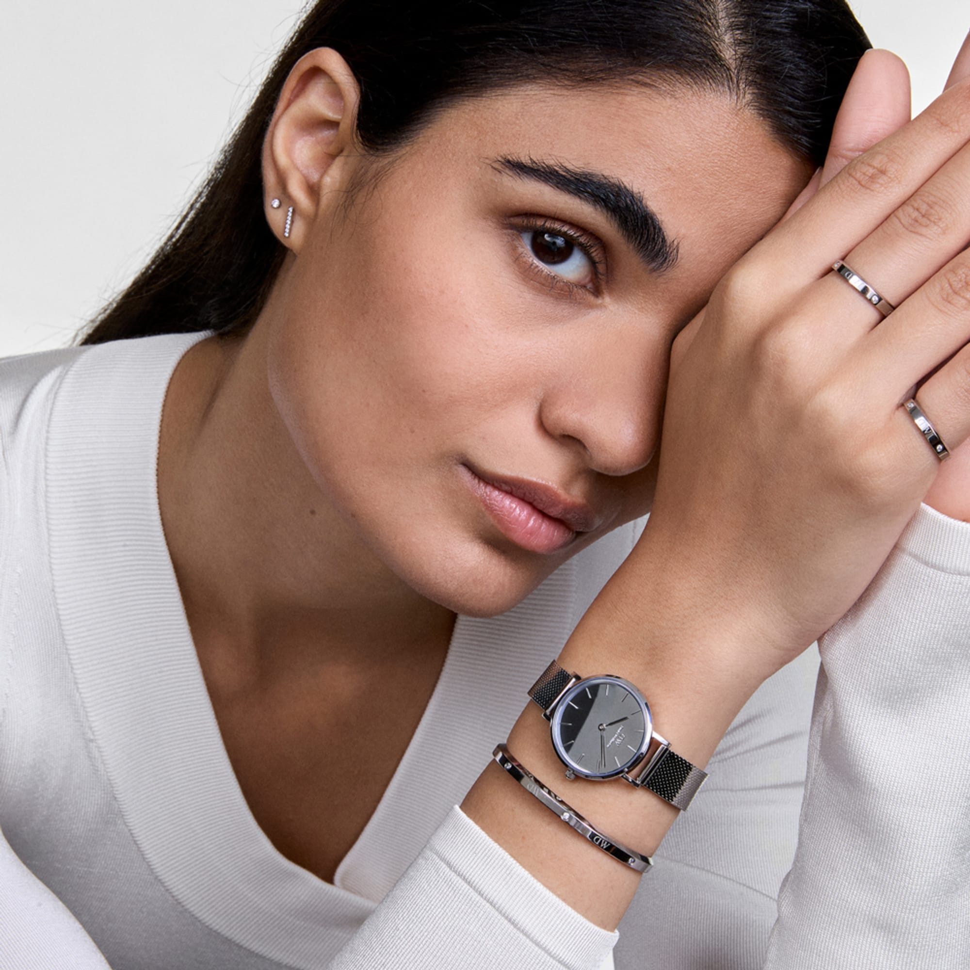 Daniel Wellington Petite Reflection Silver Watch