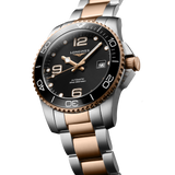 Longines Stainless Steel & Rose IP Hydro Conquest Men's 41mm Diver Automatic Watch L3.781.3.58.7