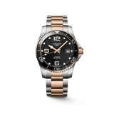 Longines Stainless Steel & Rose IP Hydro Conquest Men's 41mm Diver Automatic Watch L3.781.3.58.7