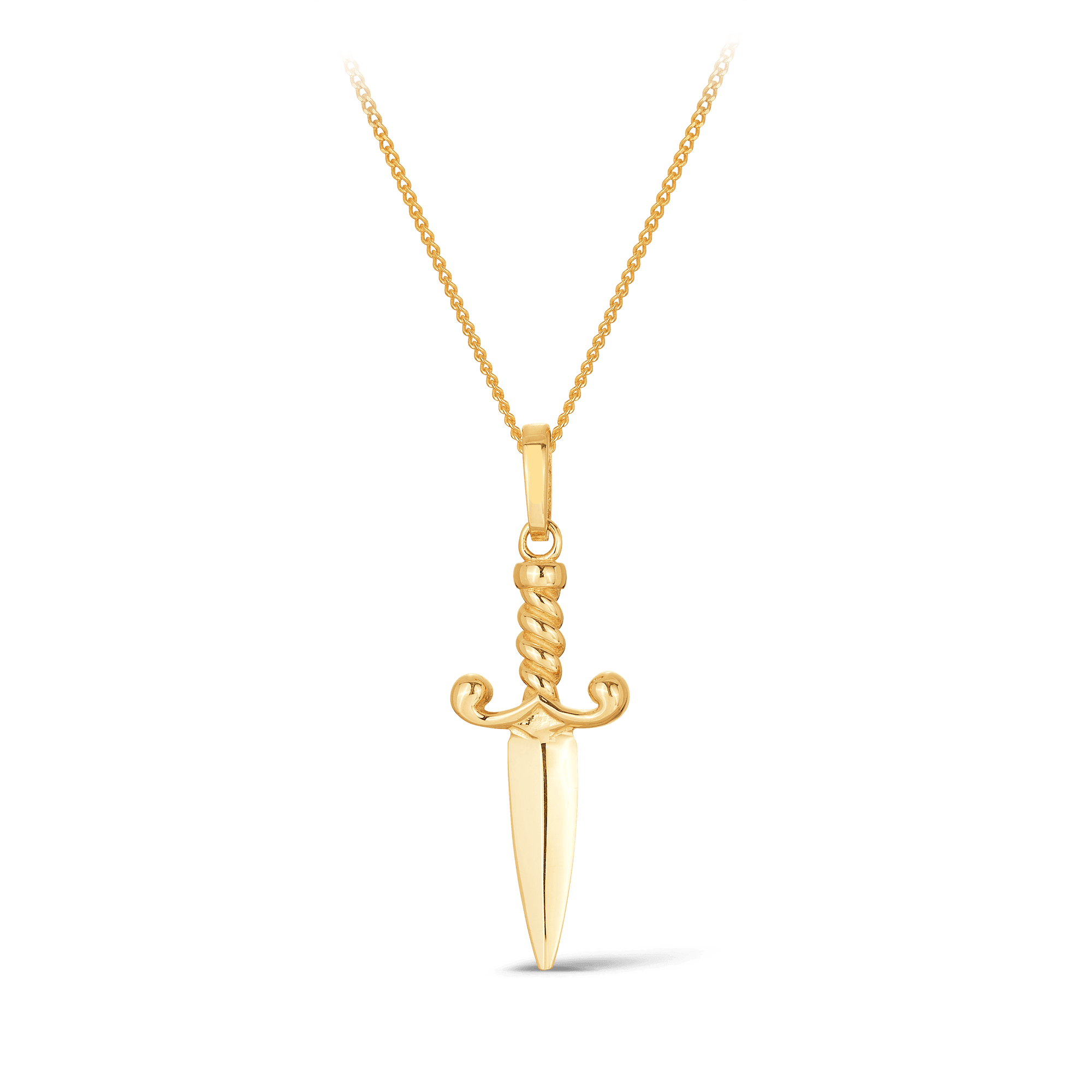 Dagger Pendant in 9ct Yellow Gold