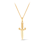 Dagger Pendant in 9ct Yellow Gold
