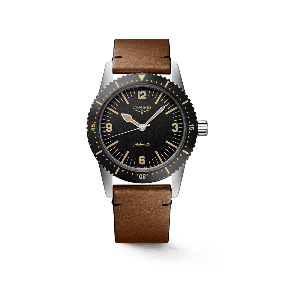 Longines Stainless Steel Heritage Men s 42mm Diver Automatic Watch L2.822.4.56.2