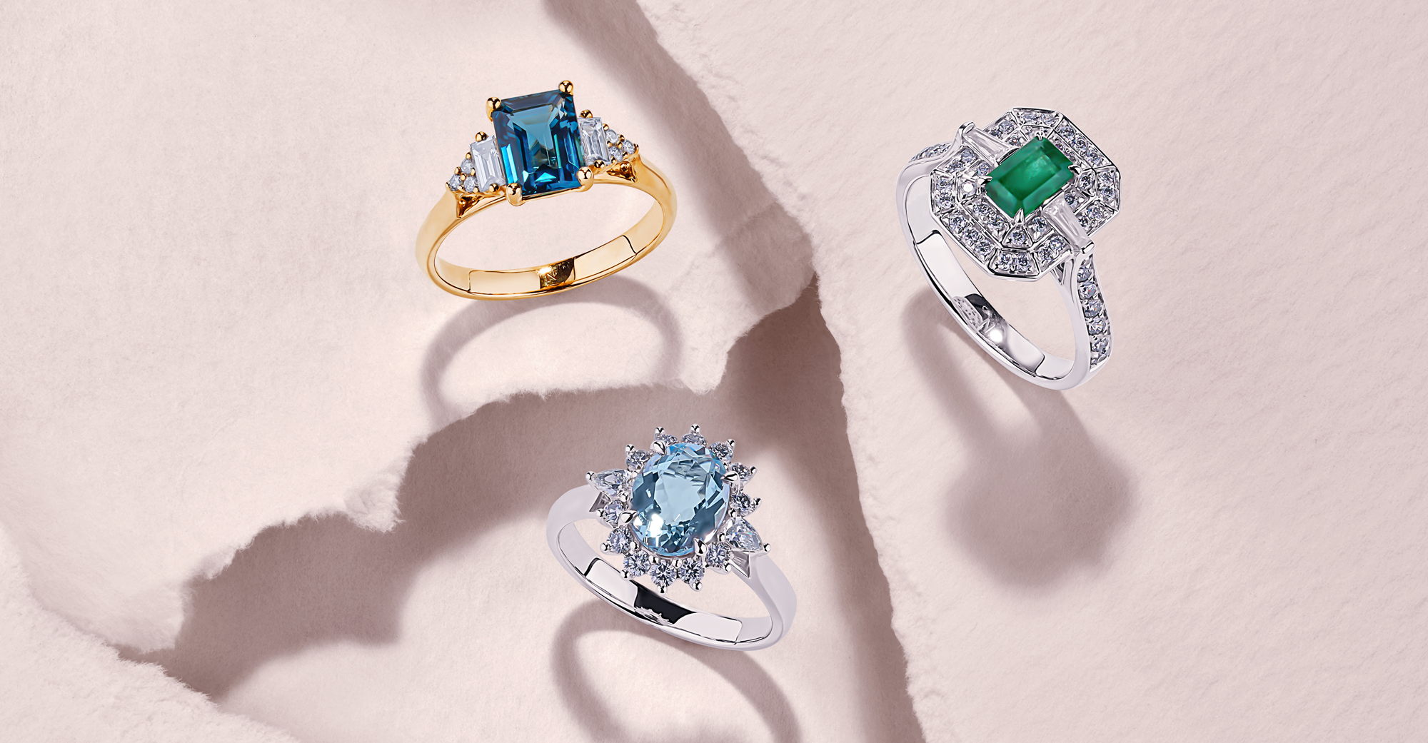 Colour Gemstone Engagement Rings