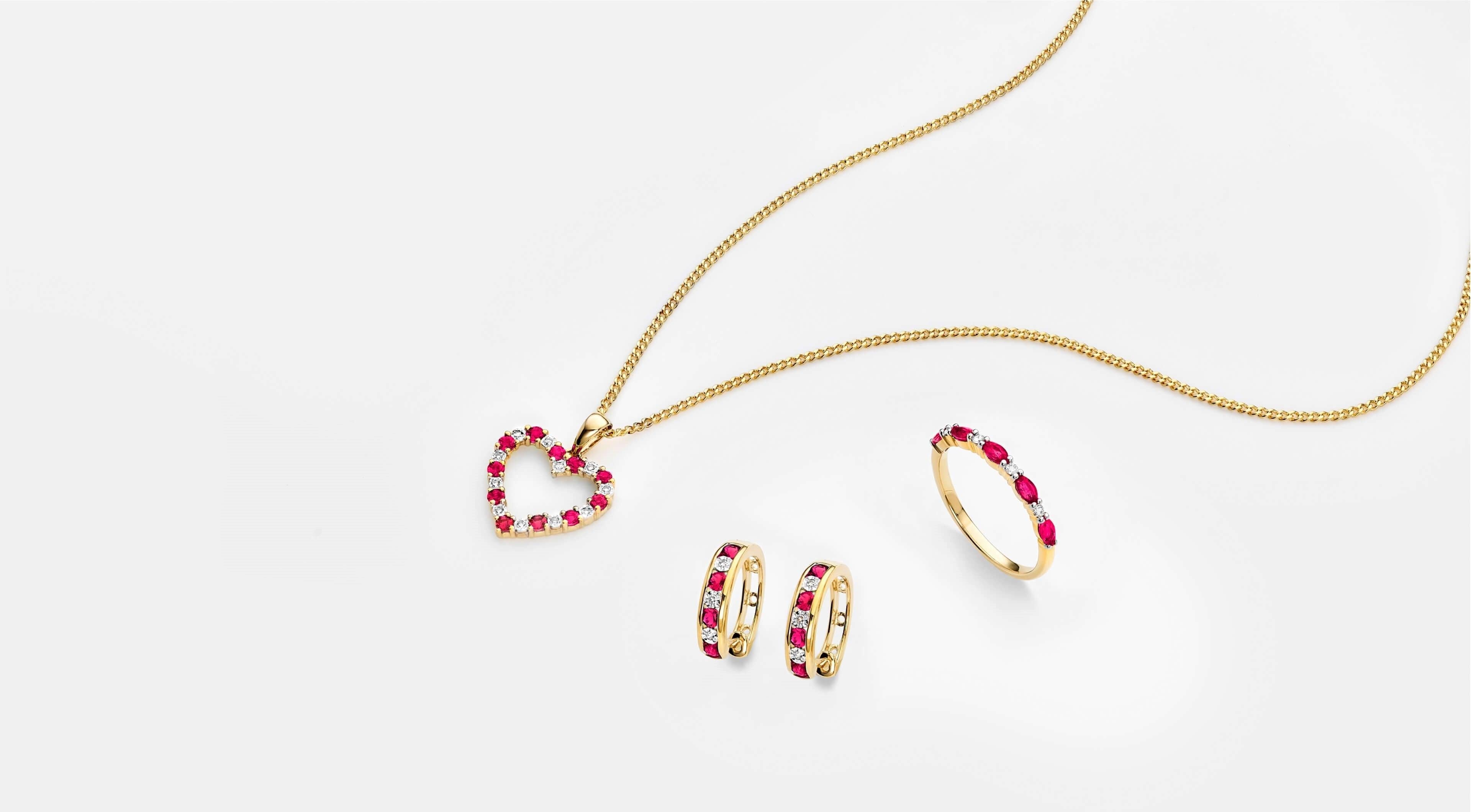 Ruby Jewellery - Rings, Earrings & More | Shop Online Australia