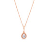 0.08ct TW Diamond Drop Pendant in 9ct Rose Gold
