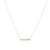 0.090ct TDW Diamond Bar Necklace in 9ct Yellow Gold