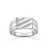 Men's 0.10ct TW Diamond Band in Sterling Silver