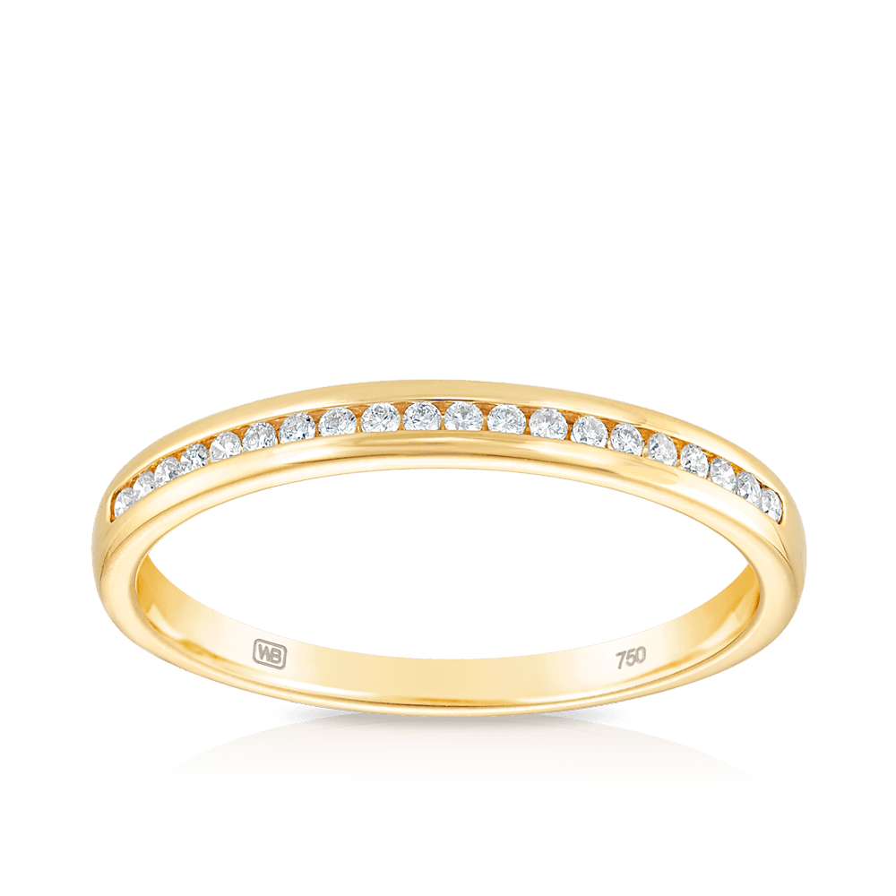 0.10ct TW Diamond Anniversary Band in 18ct Yellow Gold - Wallace Bishop