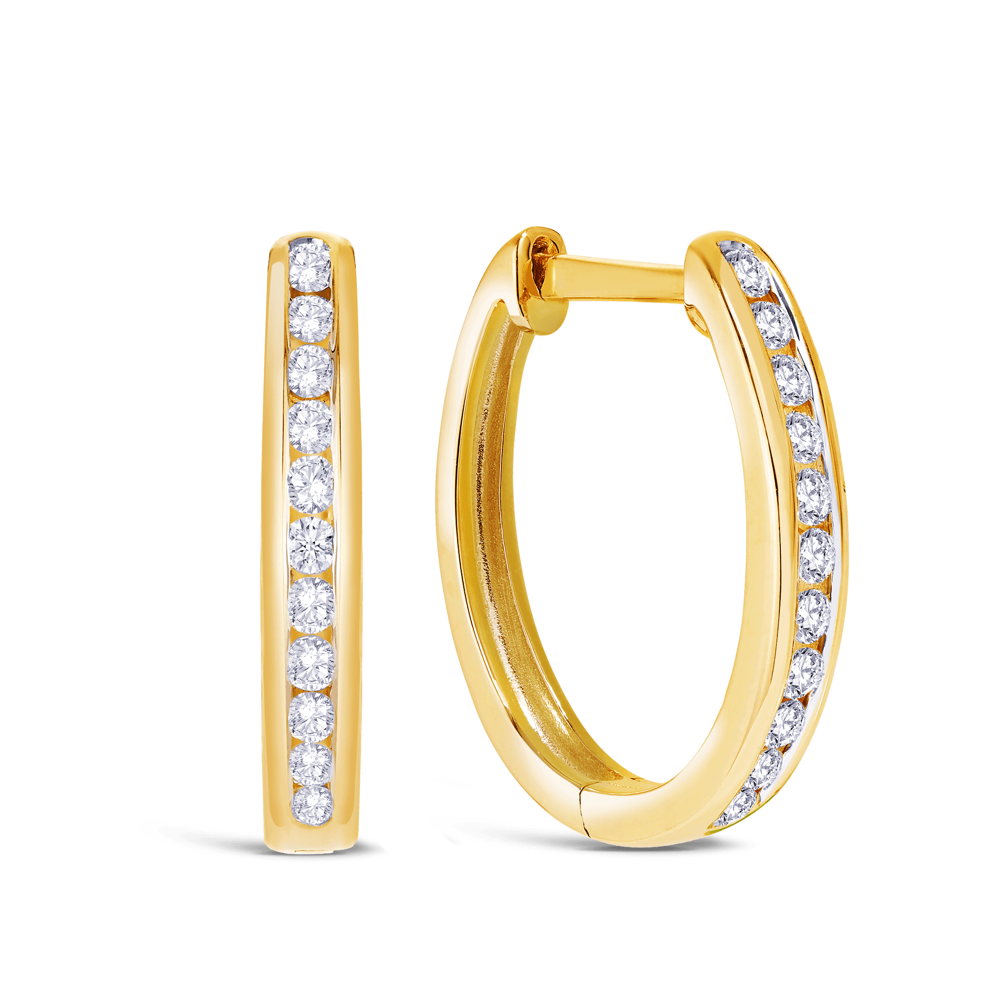 0.10ct TW Diamond Huggies in 9ct Gold