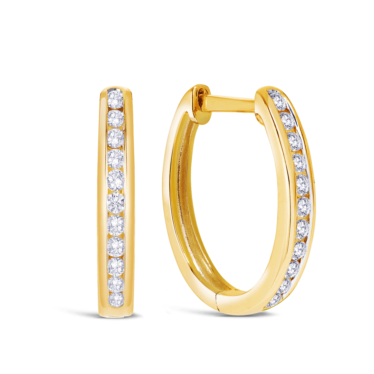 0.10ct TW Diamond Huggies in 9ct Gold - Wallace Bishop