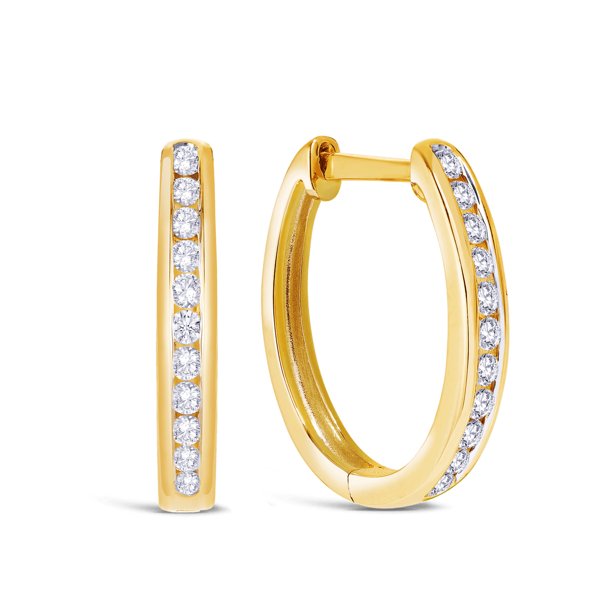0.10ct TW Diamond Huggies in 9ct Gold - Wallace Bishop