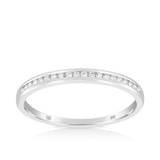 0.10ct TW Diamond Wedding & Anniversary Band in 9ct White Gold
