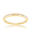 0.10ct TW Diamond Wedding & Anniversary Band in 9ct Yellow Gold
