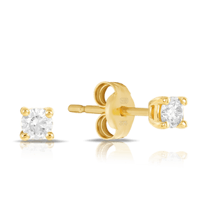 0.15ct TW Diamond Stud Earrings in 9ct Yellow Gold - Wallace Bishop