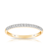 0.15ct TW Diamond Wedding & Anniversary Band in 9ct Yellow Gold