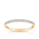 0.15ct TW Diamond Wedding & Anniversary Band in 9ct Yellow Gold - Wallace Bishop