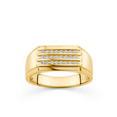 0.168ct TDW Men's 0.17ct TW Diamond Band in 9ct Yellow Gold - Wallace Bishop
