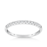 0.25ct TW Diamond Anniversary Ring set in 9ct White Gold