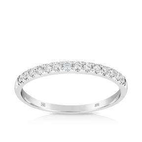 0.25ct TW Diamond Anniversary Ring set in 9ct White Gold - Wallace Bishop