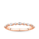 0.25ct TW Diamond Band in 9ct Rose Gold - Wallace Bishop