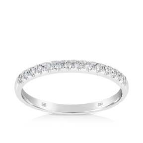 0.25ct TW Diamond Wedding & Anniversary Band in 18ct White Gold - Wallace Bishop