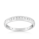 0.25ct TW Diamond Wedding & Anniversary Band in 18ct White Gold