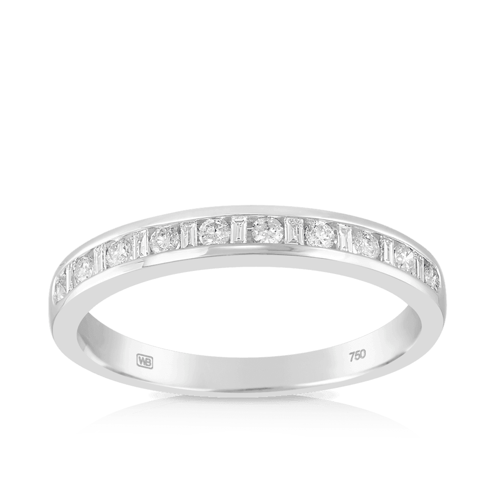 0.25ct TW Diamond Wedding & Anniversary Band in 18ct White Gold - Wallace Bishop