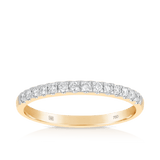 0.25ct TW Diamond Wedding & Anniversary Band in 18ct Yellow Gold