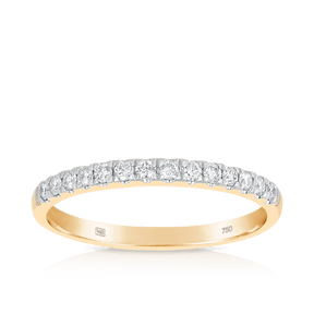 0.25ct TW Diamond Wedding & Anniversary Band in 18ct Yellow Gold - Wallace Bishop