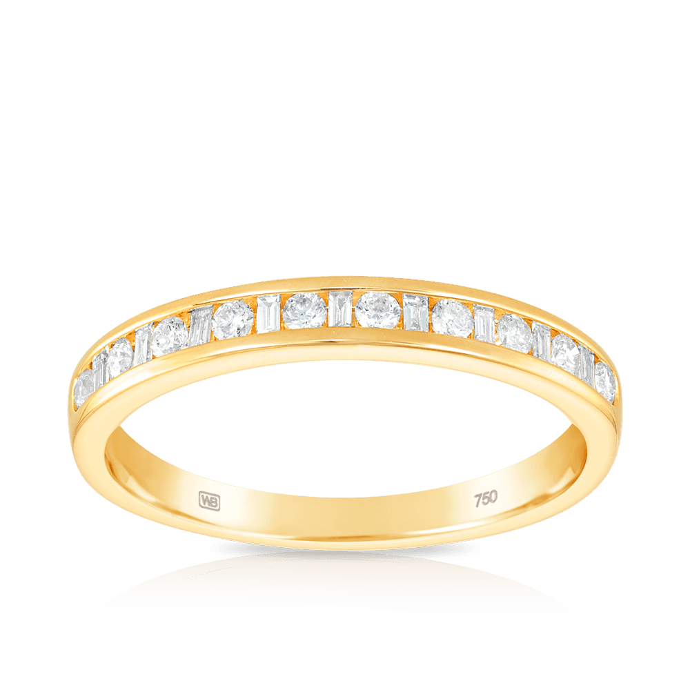 0.25ct TW Diamond Wedding & Anniversary Band in 18ct Yellow Gold