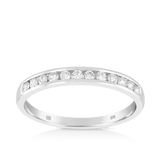 0.25ct TW Diamond Wedding & Anniversary Band in 9ct White Gold