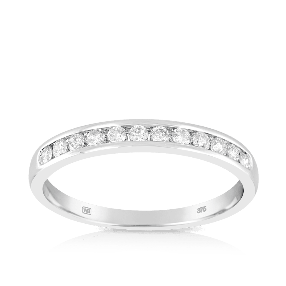 0.25ct TW Diamond Wedding & Anniversary Band in 9ct White Gold - Wallace Bishop