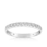 0.33ct TW Diamond Wedding Band in 18ct White Gold