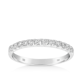 0.33ct TW Diamond Wedding Band in 18ct White Gold - Wallace Bishop