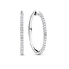 0.352ct TW Diamond Hoop Earrings in 9ct White Gold - Wallace Bishop